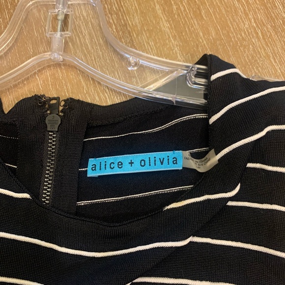 Alice + Olivia Striped Sleeveless Midi Dress - Picture 11 of 13